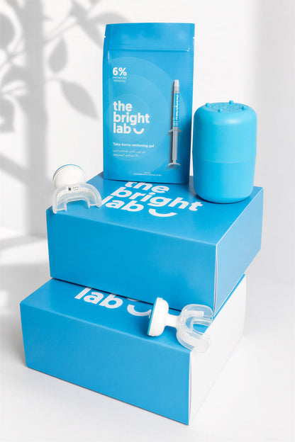 The whitening gel refill sachet with the full Bright Lab Whitening System